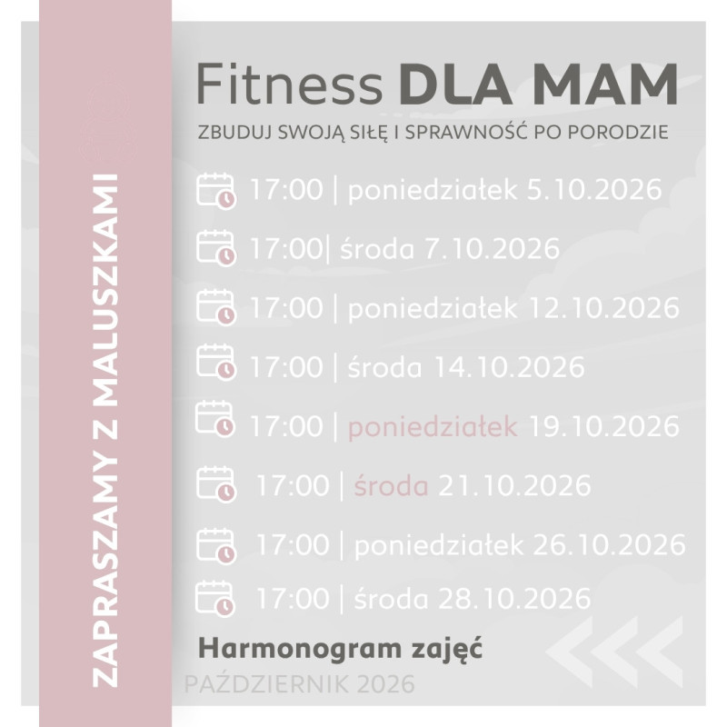 Fitness dla mam PAŹDZIERNIK 2026